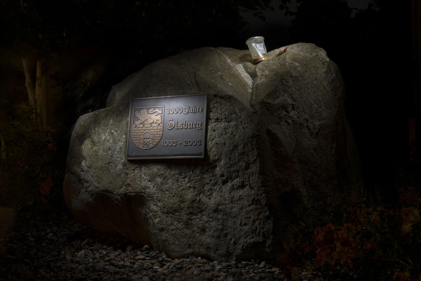 A decorated monument